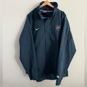 Vintage Bauer Men's Dark Blue Hockey Windbreaker